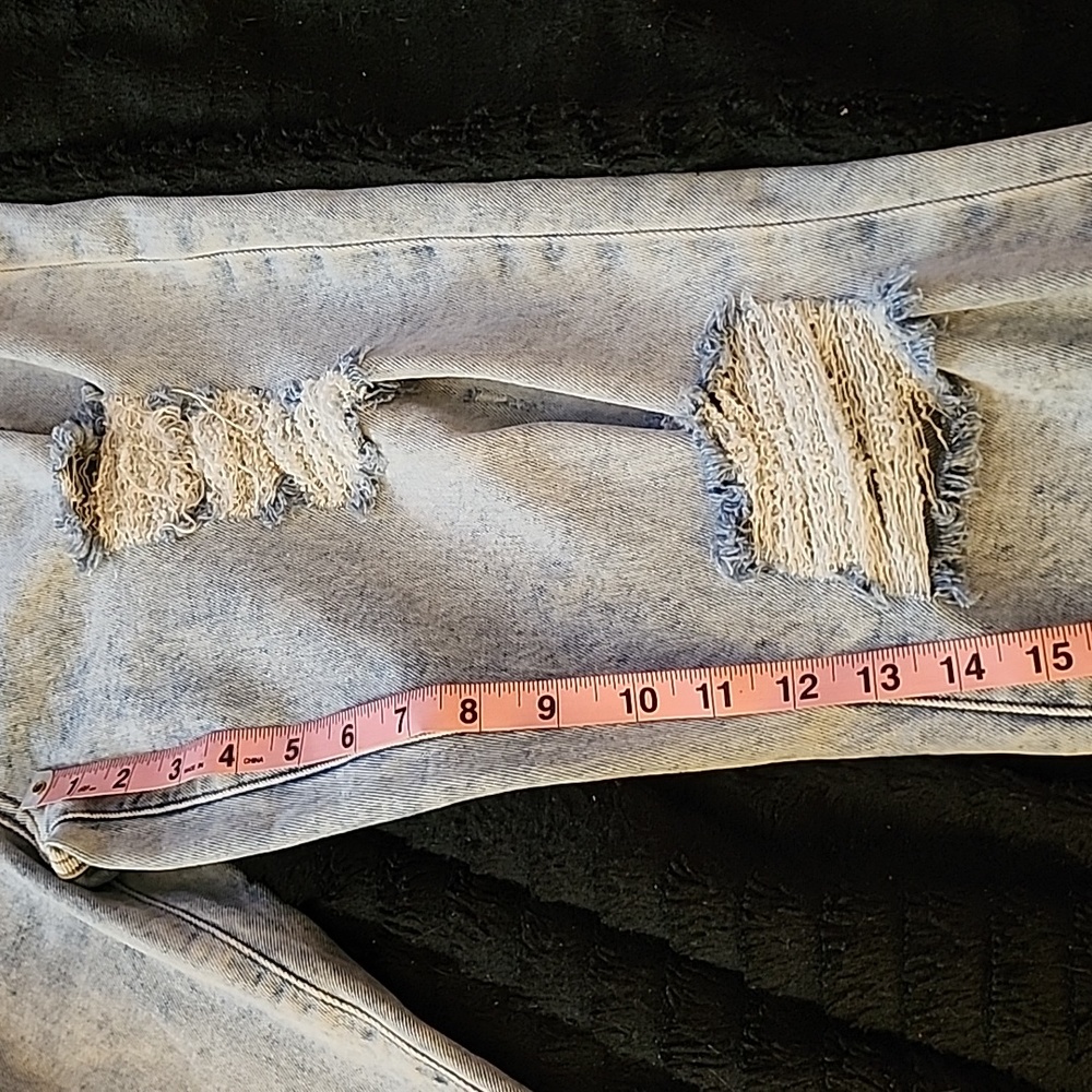 The Boyfriend Mid Rise Distressed Jeans - Picture 7 of 13